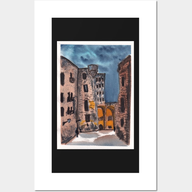 Gothic Quarter in Barcelona Wall Art by PolSmart